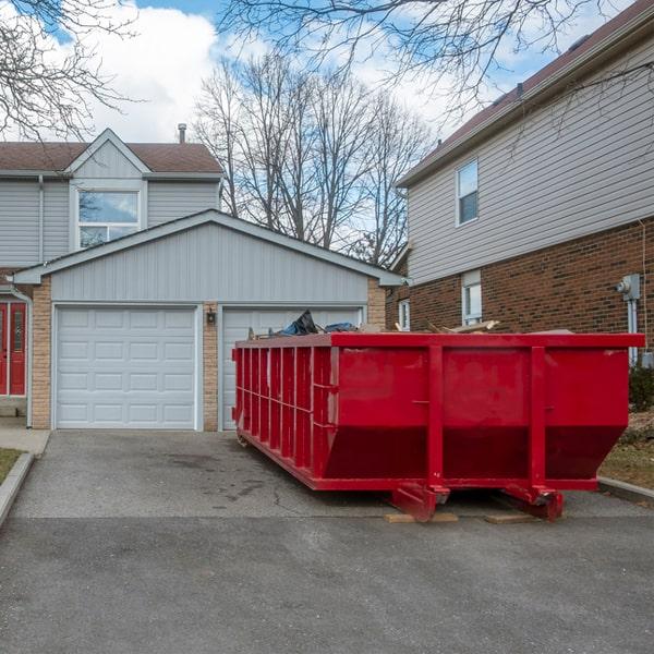 temporary construction dumpster for debris removal