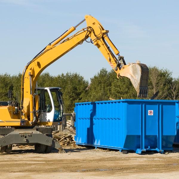 neat and organized residential dumpster rental solution